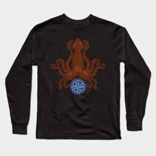 Octopus Compass Seafarer Long Sleeve T-Shirt